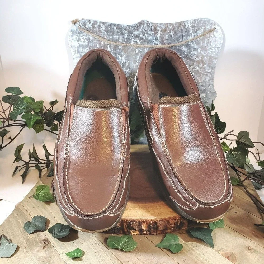 Dr. Scholls Men's Size 10D Brown Comfort Leather C‎